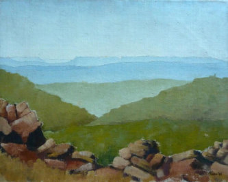 Wim Blom- South African landscape 1945 (when Wim was 18 years old)