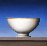 Wim Blom - White bowl 1999 oil on canvas 20x20.6