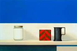 Wim Blom - Wine Measure and Nijmegen box 2007 oil on canvas 41 x 61 cm - 16 x 24 inches 